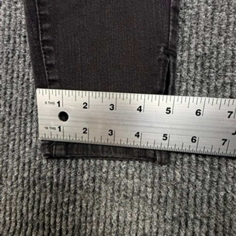 Truth + Theory Women 14 High Rise Button Fly Skinny Jean Black Rinse OM23630H20B - Picture 8 of 16